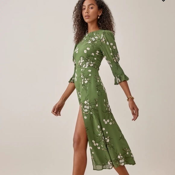 Reformation Carolena Dress in Lomita *NEW* - Picture 1 of 6